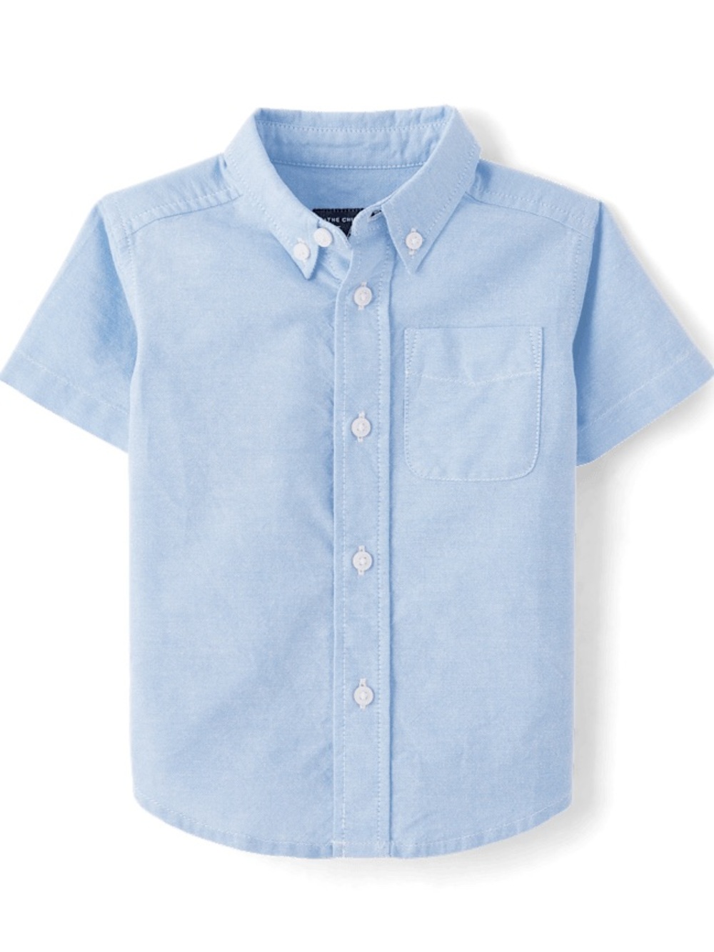 The Children's Place Light Blue Short-Sleeve Button-Down Shirt